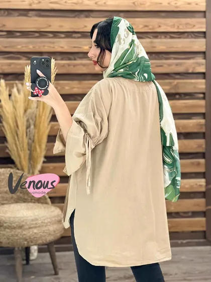 مانتو جلو پیله آستین گت