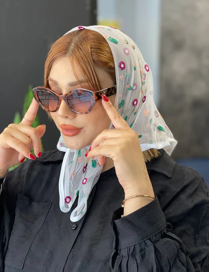 مینی اسکارف گلدوزی کد : M31