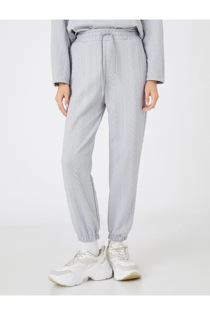 شلوار ورزشی Jogger طرح دار کراواتی کمر 3WAK30108EK
