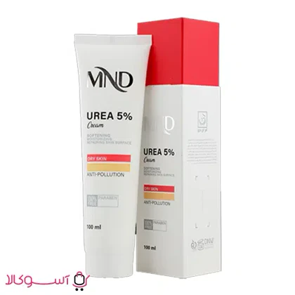 کرم نرم کننده ام ان دی حاوی 5% اوره مناسب پوست خشک حجم 100 میل