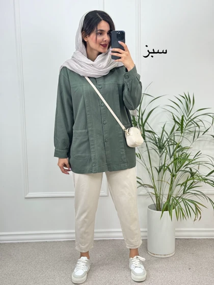 مانتو کتان پنبه همراز