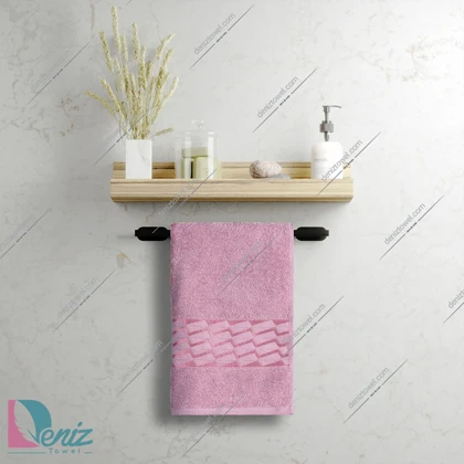حوله دستی بزرگ طرح آرام رنگ کالباسی