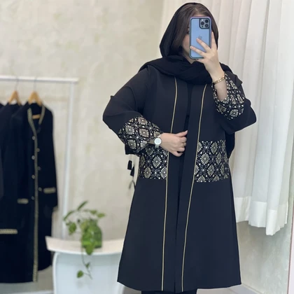 مانتو بلند زنانه عیدانه مدل ترلان