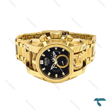 ساعت اینویکتا زئوس طلایی صفحه مشکی مردانه Invicta-6253-G