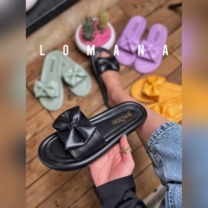 اسلیپر پاپیونی چرم