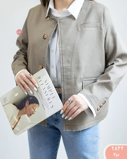 کت لینن خلبانی 2842