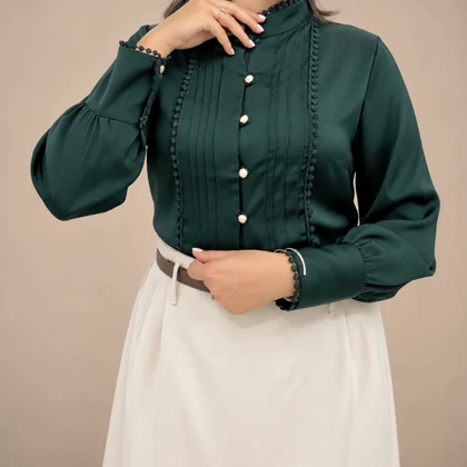 شومیز نیلا ساده