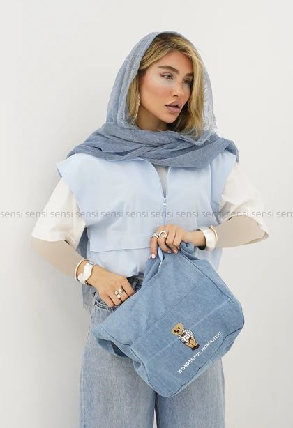 وست زنانه لینن جلو زیپ کد1006544
