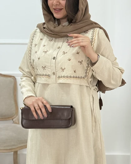 پیراهن مانتویی الناز کد محصول 1657