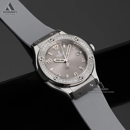 ساعت هابلوت زنانه نگین‌دار Hublot Big Bang TS