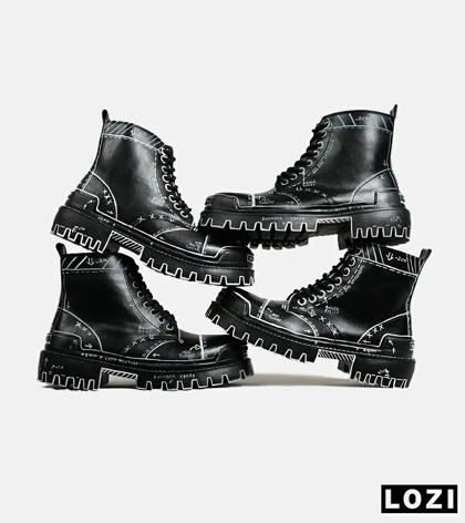 بوت مردانه مشکی BALENCIAGA Sketch مدل 6748