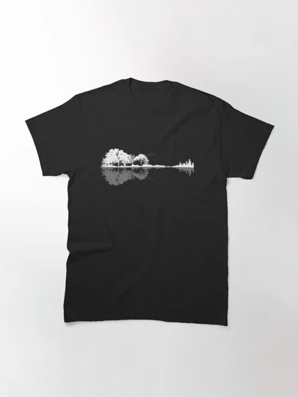 تیشرت با طرح Nature Guitar