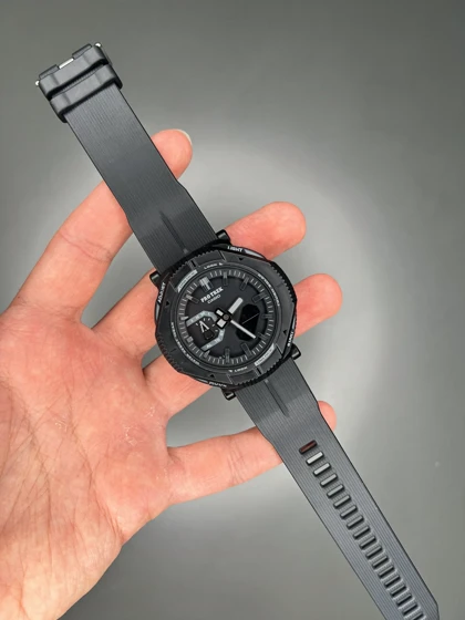 ساعت مچی کاسیو جی شاک پروترک بند رابر تمام مشکی Casio G-shock Protrek