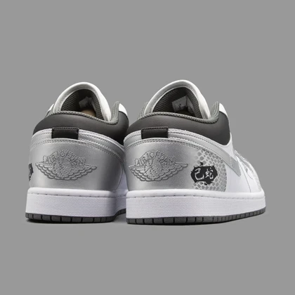 نایکی جردن 1 اسنیک سفید ساق کوتاه Nike Air Jordan 1 Low OG Snake White