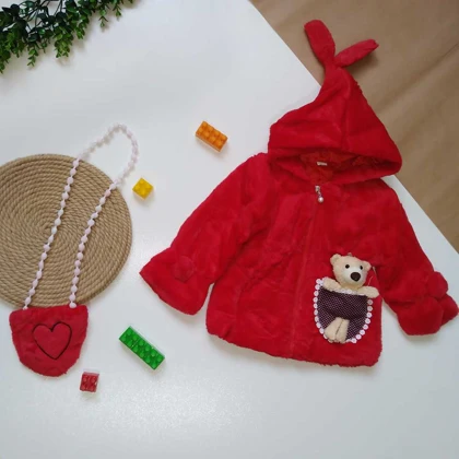 پالتو دخترانه پولیشی مدل خرگوش