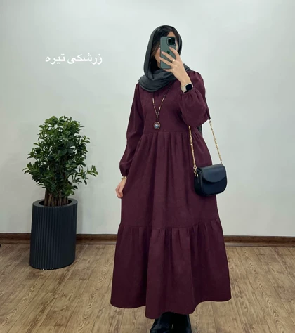 پیراهن مانتویی تانیا با قد بلندتر 2