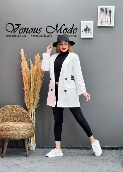 مانتو کتی کمرکش BALENCIAGA