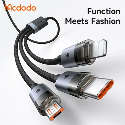 کابل شارژ سه سر مک دودو Mcdodo مدل CA-715 توان 100 وات طول 1.2 متر