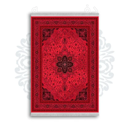 *جدید* فرشینه از جنس پارچه شانل مخمل ترک طرح فانتزی برند دفه کد 687