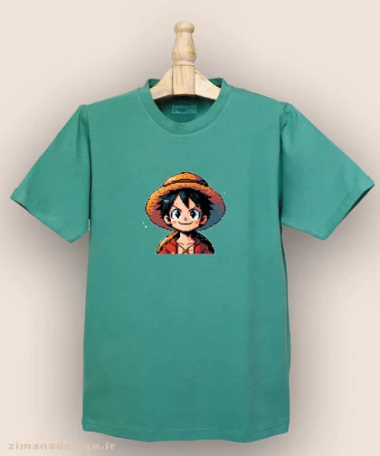 تیشرت مردانه و زنانه طرح وان پیس شخصیت لوفی کد 970
