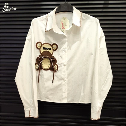 شومیز باکسی عروسکی وارداتی دخترانه کد 35