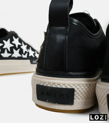 کفش اسنیکرزمشکی سفید Amiri Stars مدل 5990