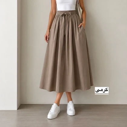 دامن کتان مدل میفان