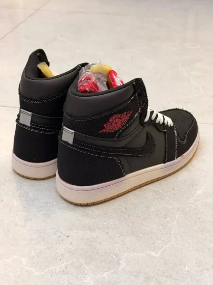 کتانی ویتنامی نایک ایر جردن ساق‌دار فایت کلاب مشکی قرمزNike Air Jordan 1 Retro High OG Flight Club