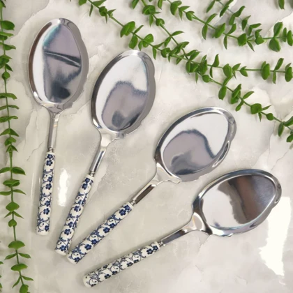 کفگیر دنی هوم گل آبی/ S 69