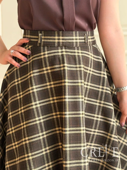 دامن کلوش کشمیر