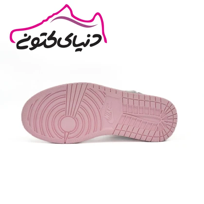 کتانی جردن 1 ساق‌دار صورتی اورجینال