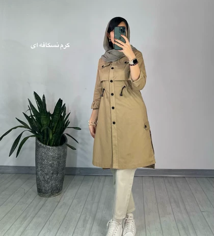 مانتو دکمه دار ستوده 3