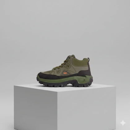 کفش ساق‌دار مردانه سبز مدل JAX