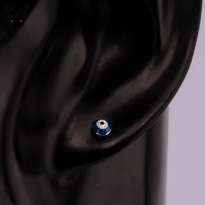 گوشواره میخی چشم نظر مینی ژوپینگ