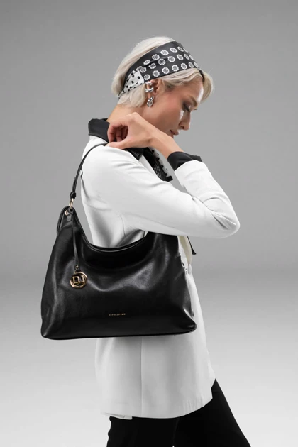 کیف دستی زنانه چرم مصنوعی دسته دار دیوید جونز DAVIDJONES