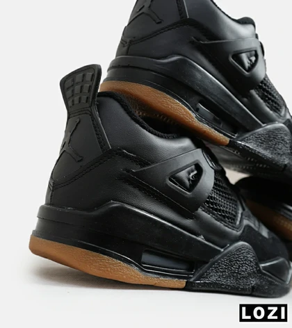 کتانی ساق‌دار بزرگ پا مشکی کرم Nike air jordan 4 مدل 6203