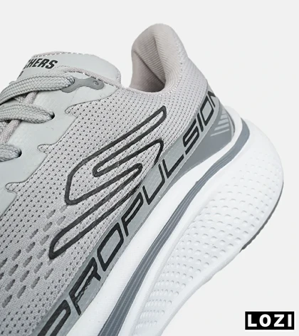 کفش کتانی طبی ورزشی طوسی SKECHERS Propulsion مدل 8421