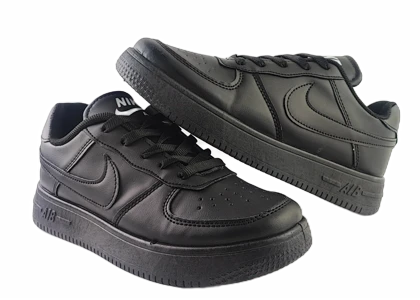 کفش اسپرت زنانه وپسرانه برند نایکی مدل ایرفورس nike airforce مشکی کد 70