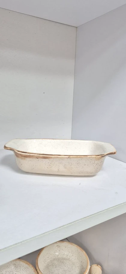 ظرف سرو مستطیل سرامیک روستیک