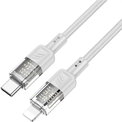 کابل تایپ سی به لایتنینگ هوکو Hoco مدل U129 توان 27 وات 1.2 متر