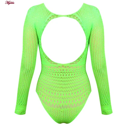 بادی فانتزی نگین‌دار زنانه سبز کد 4860-7195