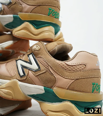 کفش کتانی مردانه قهوه ای سبز NEW BALANCE 9060
