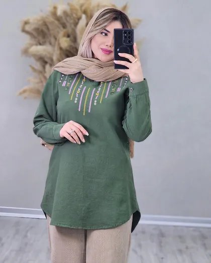تونیک گلدوزی