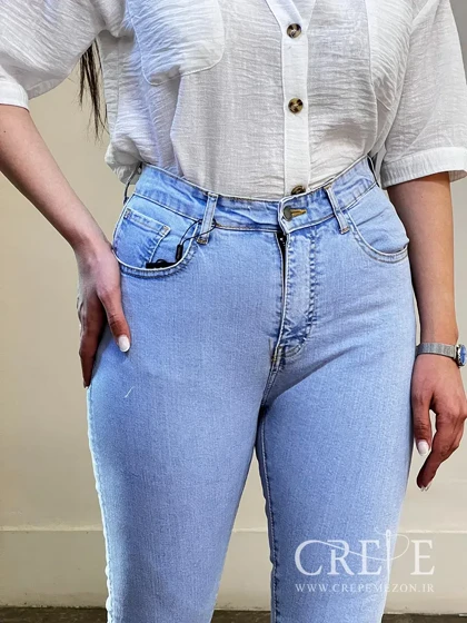 جین جذب آبی ترک قد 90