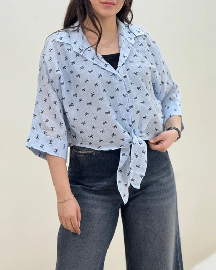 شومیز گره‌ای پاپیون