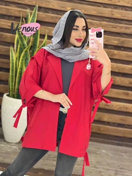 مانتو پانچ آستین حلقه