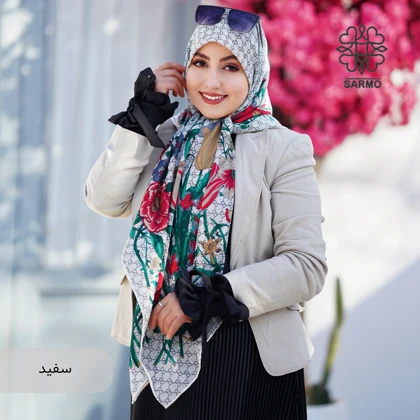 روسری ابریشم توییل گوشی