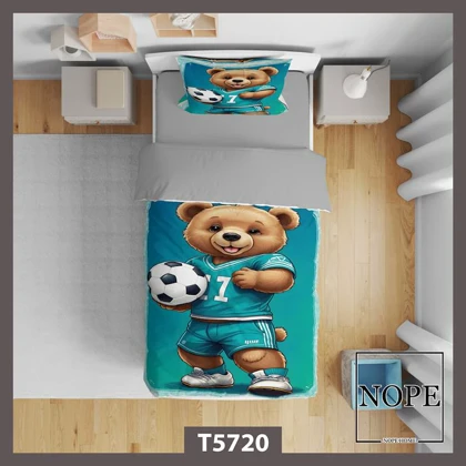 روتختی کودک طرح خرس فوتبالی مدل T5720
