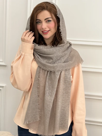 شال نخی حصیری دورریش پلنگی