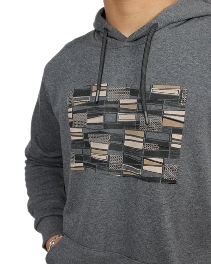 هودی اسپرت مردانه طرح دار مدل اته رنگ طوسی کد 26268